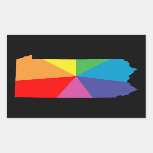 pennsylvania rainbow array sticker