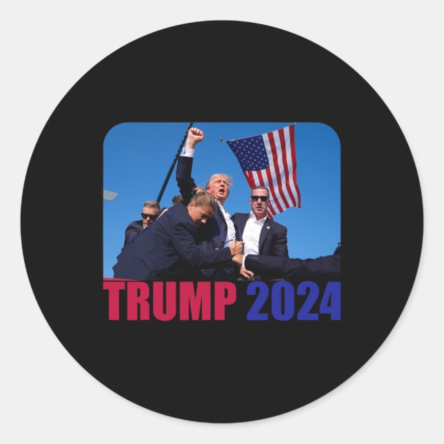 Pennsylvania Rally Shooting Not Today 1  Classic Round Sticker (Front)