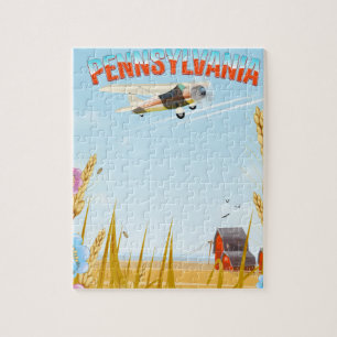 Pennsylvania Rural travel poster Jigsaw Puzzle