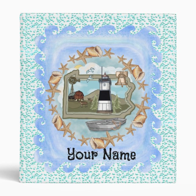 Pennsylvania Shells Lighthouse Binder (Front)