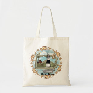 Pennsylvania Shells Lighthouse Tote Bag
