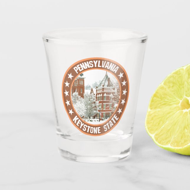 Pennsylvania                                       shot glass (Front)