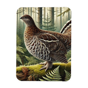 Pennsylvania State Bird Ruffed Grouse Magnet