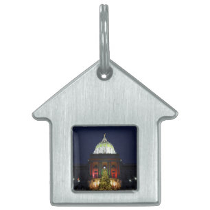 Pennsylvania State Capitol Christmas Tree Lights Pet Name Tag