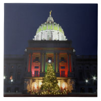 Pennsylvania State Capitol Christmas Tree Lights