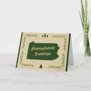 Pennsylvania State Christmas Holiday Greetings