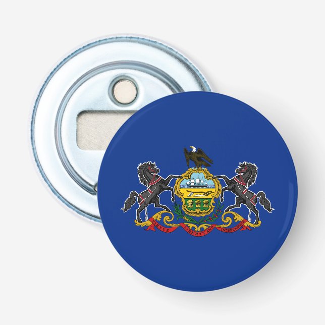 Pennsylvania State Flag Bottle Opener (Front)