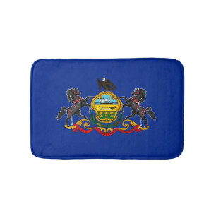 Pennsylvania State Flag Design Bath Mat