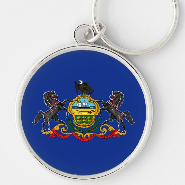 Pennsylvania State Flag Design Keychain (Front)