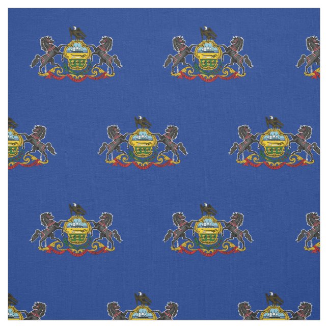 Pennsylvania State Flag Fabric (Swatch)