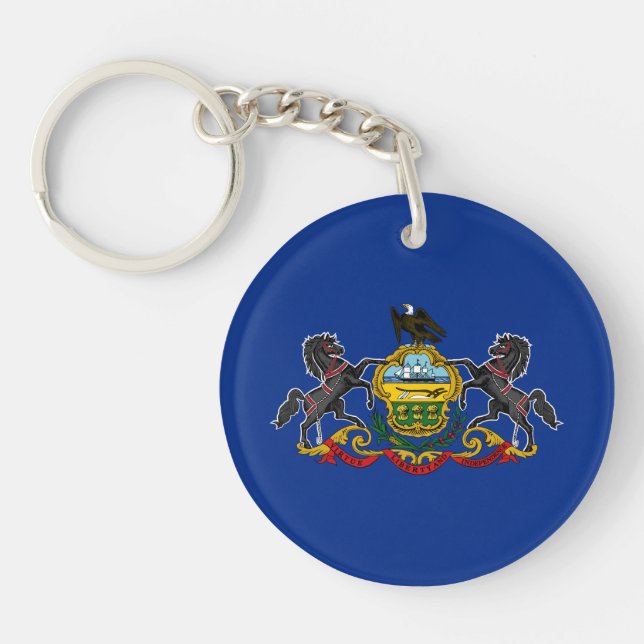 Pennsylvania State Flag Keychain (Front)