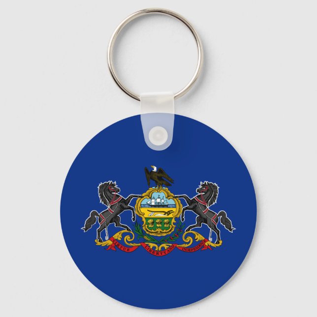 Pennsylvania State Flag Keychain (Front)