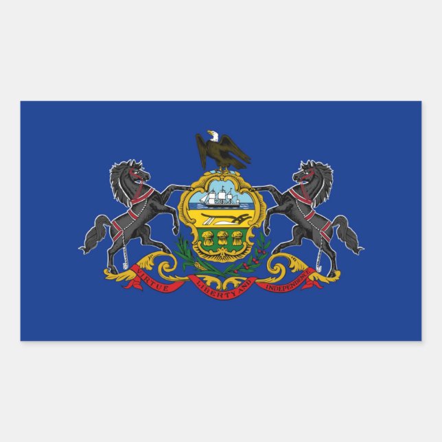 Pennsylvania State flag Sticker (Front)