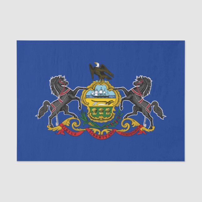 Pennsylvania State Flag Tissue Paper (Front)