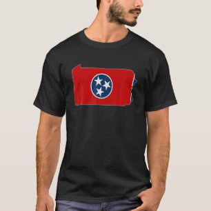 PENNSYLVANIA STATE MAP TENNESSEE TN Flag Roots Men T-Shirt