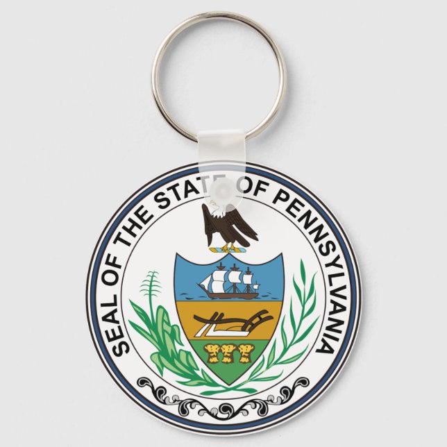 Pennsylvania State Seal Keychain (Front)
