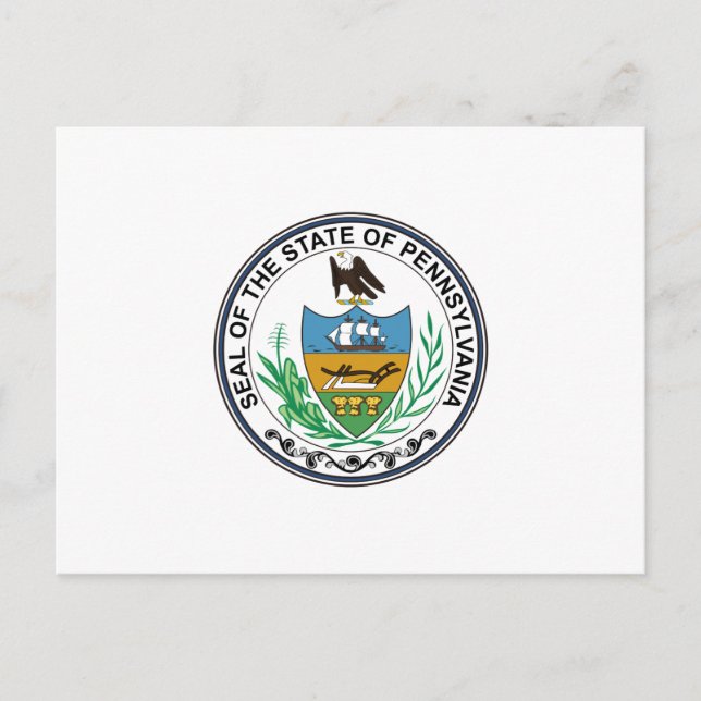 Pennsylvania State Seal Postcard (Front)