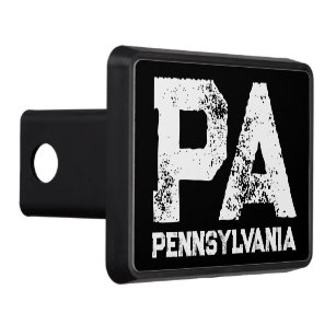 Pennsylvania State trailer hitch cover for car