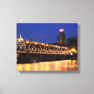Pennsylvania State Walnut Street Bridge Canvas Print