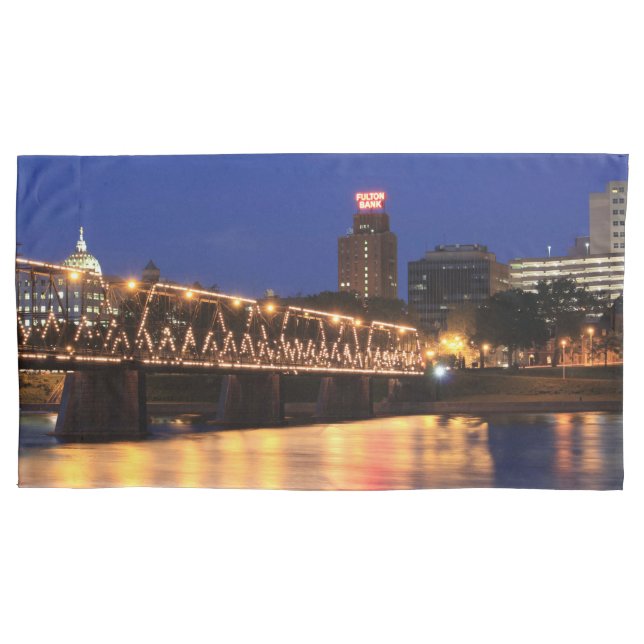 Pennsylvania State Walnut Street Bridge Pillowcase (Front)