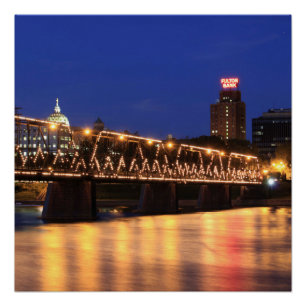 Pennsylvania State Walnut Street Bridge Poster