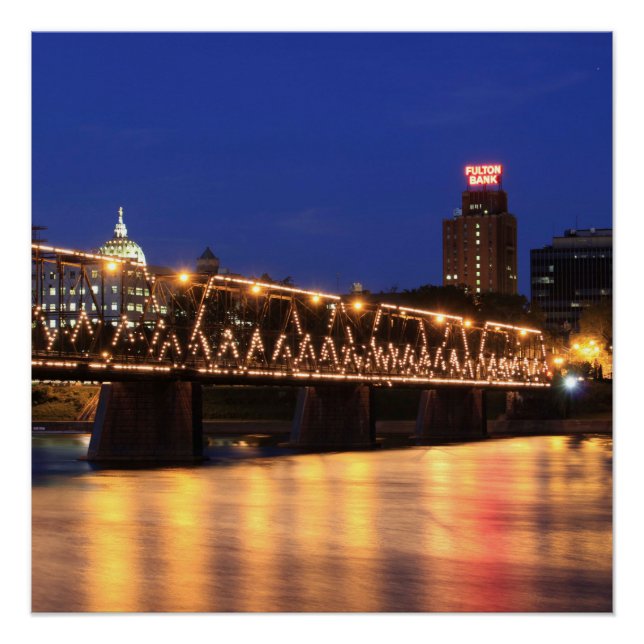 Pennsylvania State Walnut Street Bridge Poster (Front)