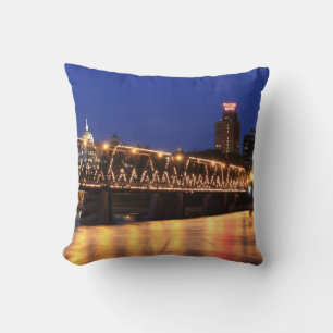 Pennsylvania State Walnut Street Bridge Throw Pillow
