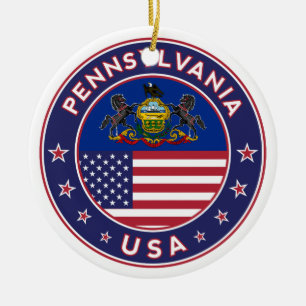 Pennsylvania sticker,phone case, tote bag ceramic ornament