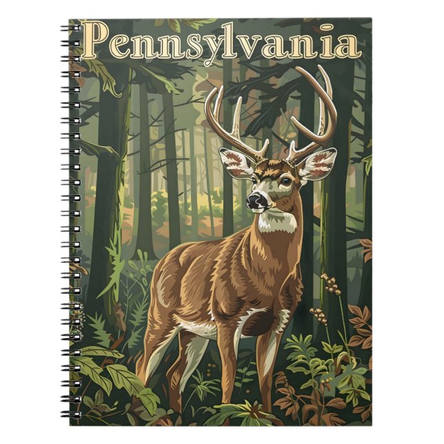 Pennsylvania White-tailed deer Notebook (Front)
