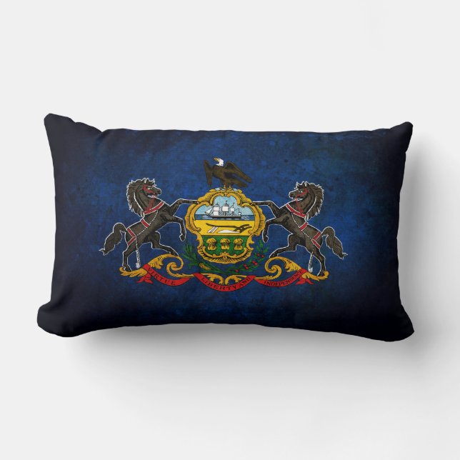Pennsylvanian Flag Lumbar Pillow (Front)