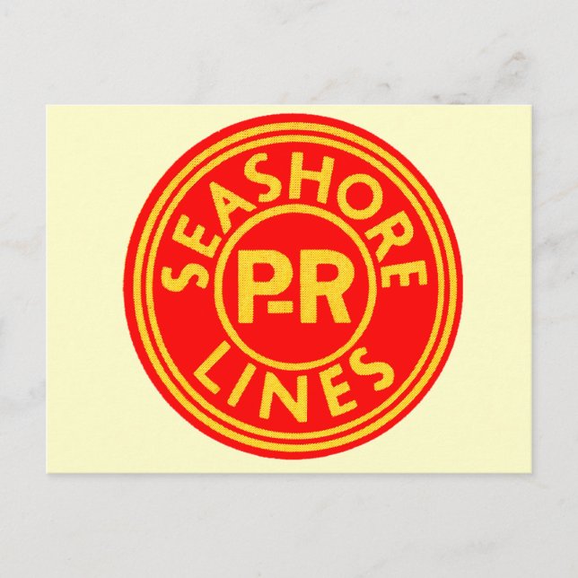 Pennsylvanie Lecture Seashore Lines Logo Carte pos (Devant)