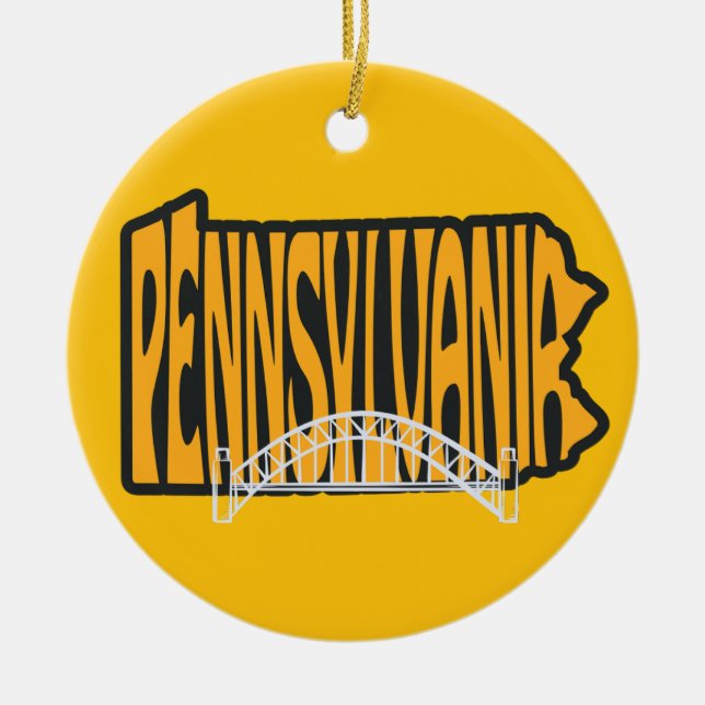 Pennsylvanie Ponts Arbre de Noël Ornement (Devant)