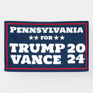 Pennsylvanie pour la bannière Trump Vance 2024