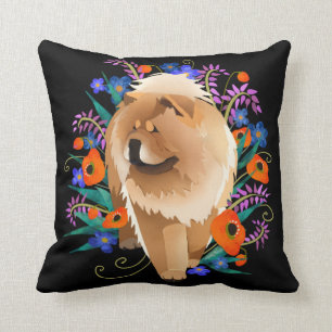 PENNY 4 UR THOUGHTS Chow solid- choose size/style Throw Pillow