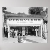 Penny Arcade, 1928. Vintage Photo