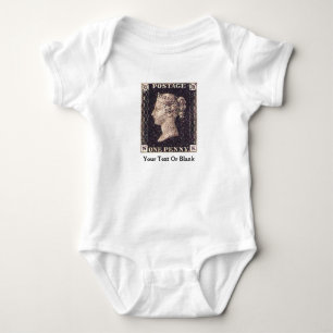 Penny Black Postage Stamp Baby Bodysuit