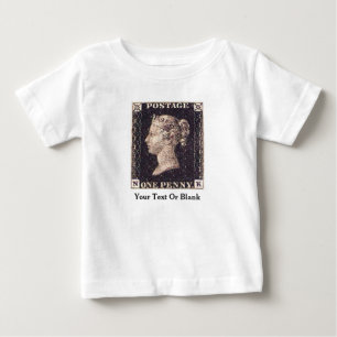 Penny Black Postage Stamp Baby T-Shirt