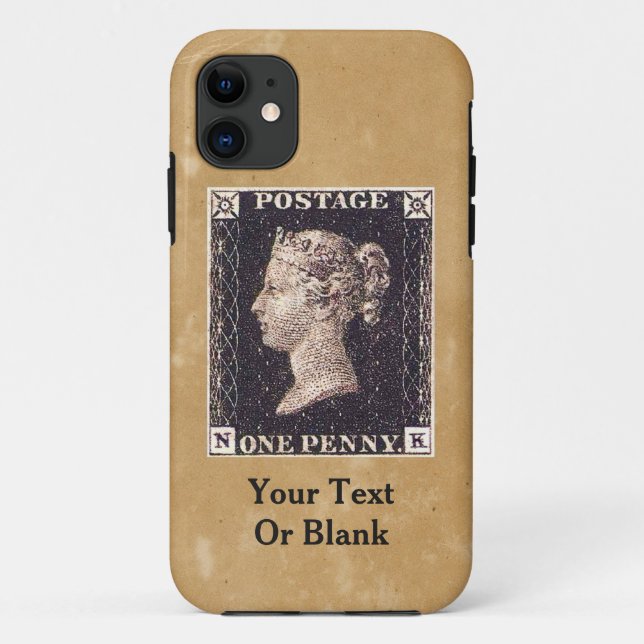 Penny Black Postage Stamp Case-Mate iPhone Case (Back)
