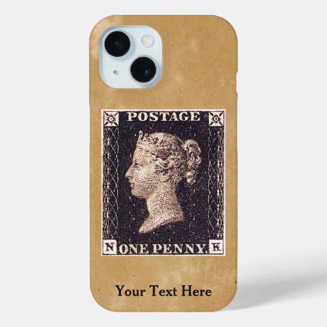 Penny Black Postage Stamp Case-Mate iPhone Case (Back)