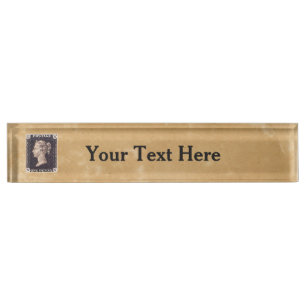 Penny Black Postage Stamp Nameplate