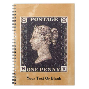 Penny Black Postage Stamp Notebook
