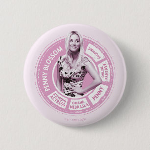Penny Blossom Info Graphic 2 Inch Round Button