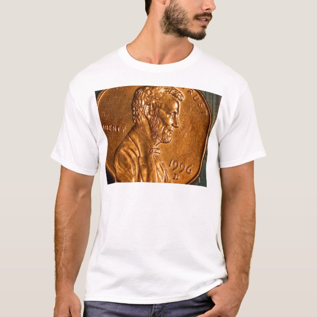Penny Cents Copper Lincoln T-Shirt (Front)