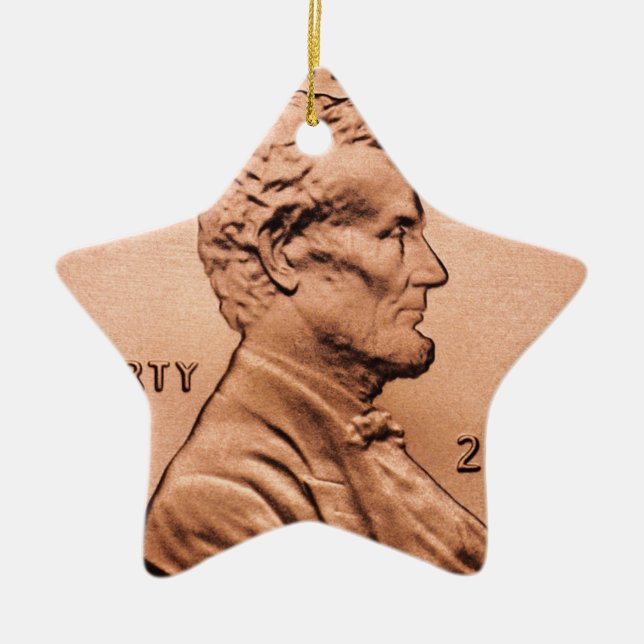 Penny Ceramic Ornament (Front)