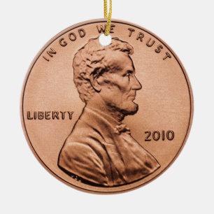 Penny Ceramic Ornament
