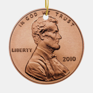 Penny Ceramic Ornament