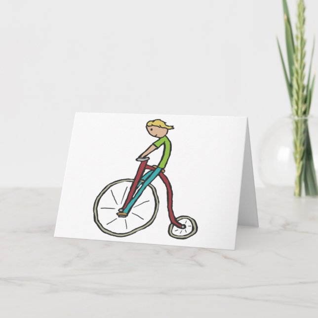 Penny-farthing Bicycle Card (Front)