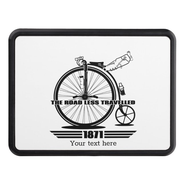 Penny Farthing Bikepacking Trailer Hitch Cover (Front)