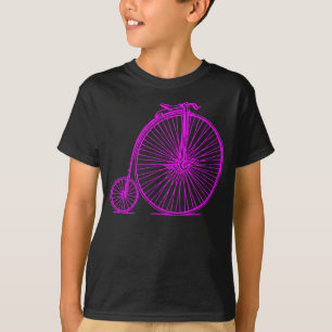 Penny Farthing - Magenta T-Shirt