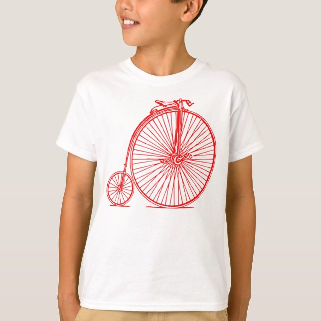 Penny Farthing - Red T-Shirt (Front)